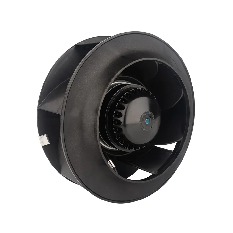 Solucions de calefacció per ventilador centrífug de CA de 225 mm i brillantor de recollida de pols